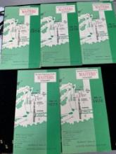 lot of five 1974 through 1978 Masters spectator suggestions for the tournament