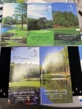 lot of five 1999 through 2003 masters spectator guide