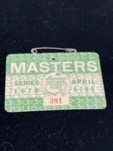 1978 Masters badge