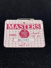 1986 Masters badge