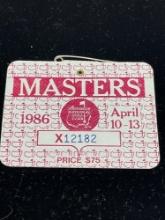1986 Masters badge