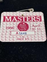 1986 Masters badge