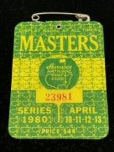 1980 Masters badge