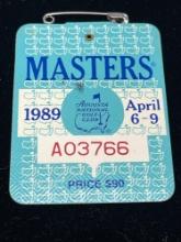1989 Masters badge