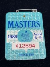 1989 Masters badge