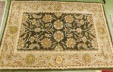 Small Area Rug - Beige-Brown-Off White-Maroon - 69" x 46"