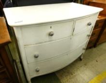 Bow Front 2 Over 2 Dresser - 35" x 41" x 23"