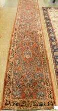 Runner - Maroon-Black-Blue-Beige - 142" x 31"
