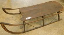 Antique Snow Sled - 13" x 37" x 17"