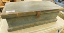 Green Painted Tool Box - 9" x 26" x 12"