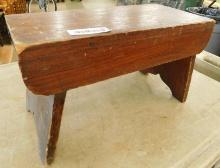 Brown Stool - 9.5" x 17" x 8"
