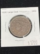 1838 matron head modified large cent