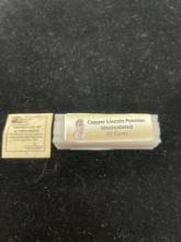 Roll of 50 1980 Uncirculated Cents