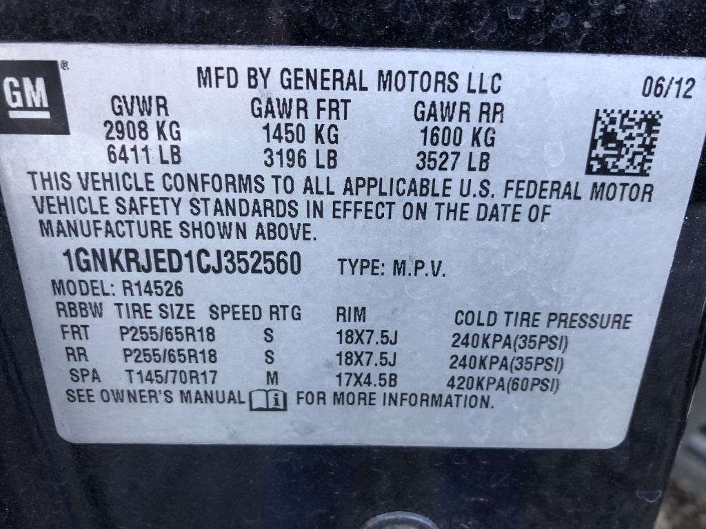 2012 Chevrolet Traverse