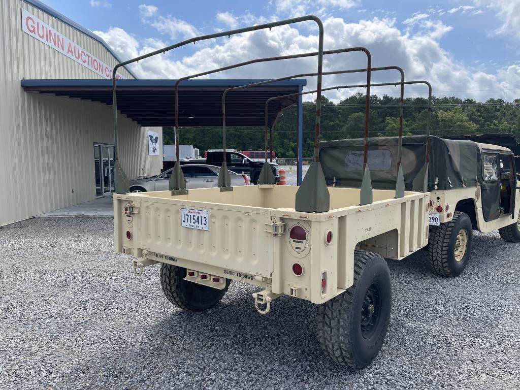 2010 M1101 Single Axle Military Trailer