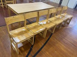 Wooden Table & Chairs