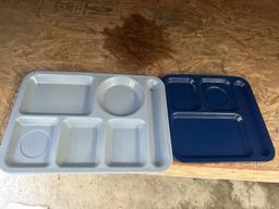Lot of Lunch Trays