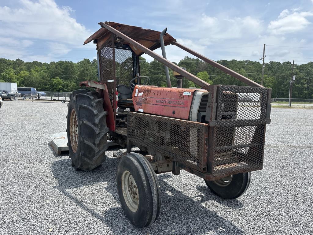 Massey Furfuson 383 Tractor and Rotary Cutter