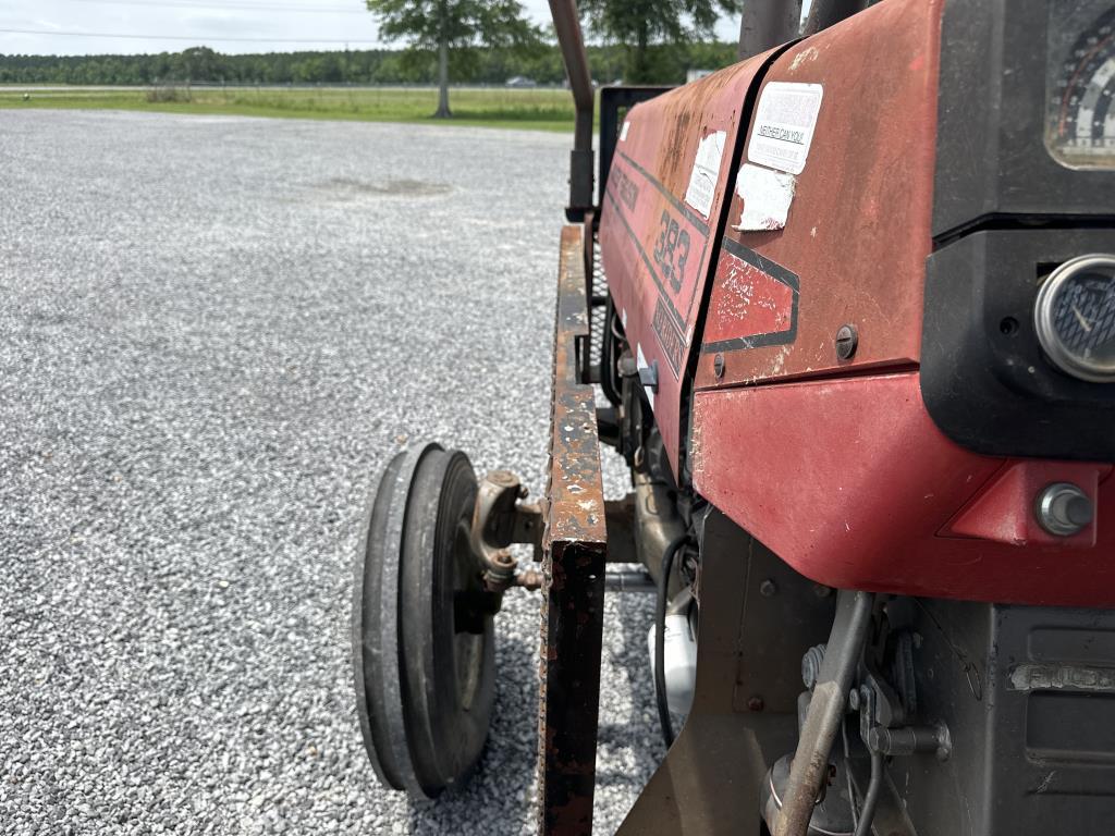 Massey Furfuson 383 Tractor and Rotary Cutter