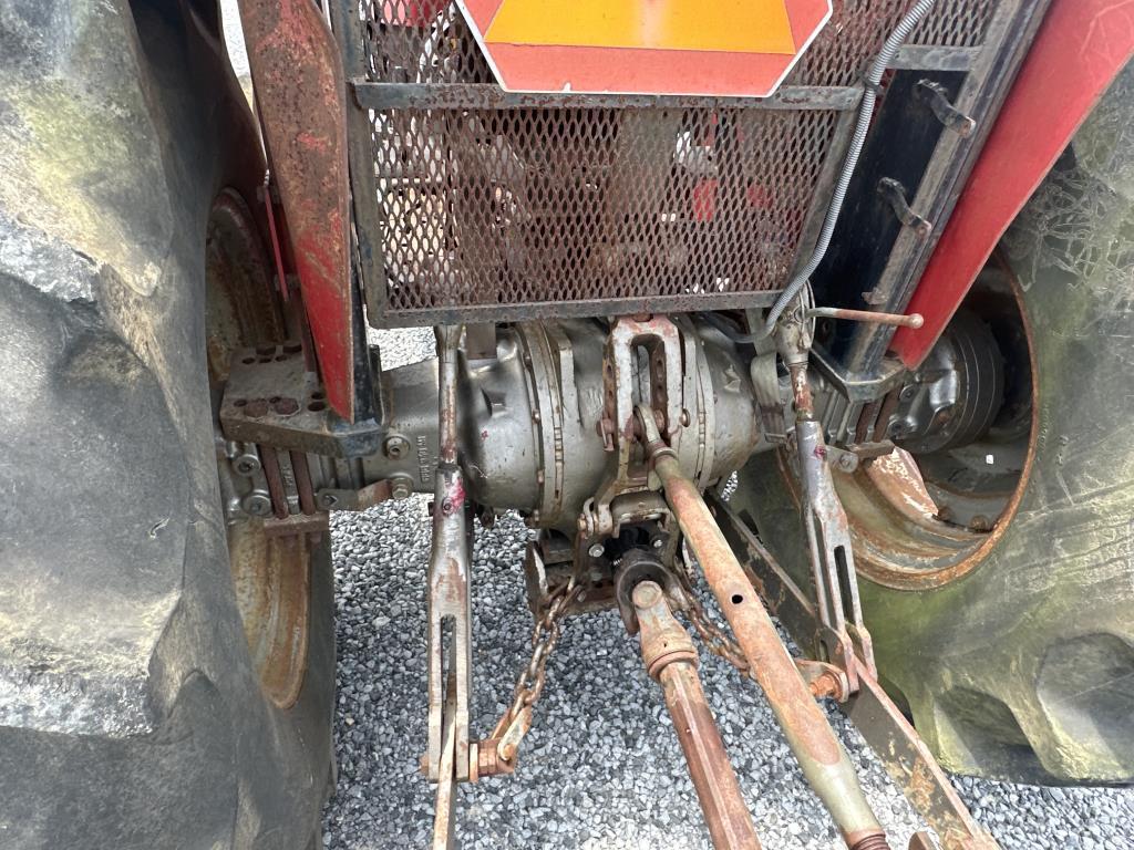 Massey Furfuson 383 Tractor and Rotary Cutter