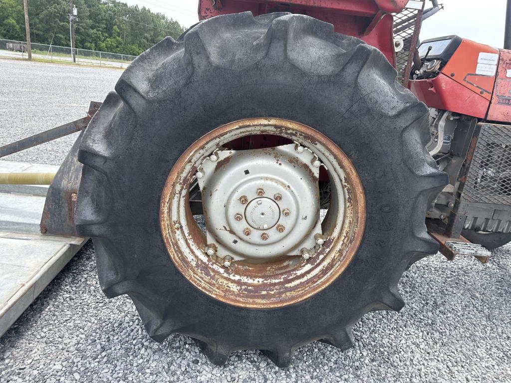 Massey Furfuson 383 Tractor and Rotary Cutter