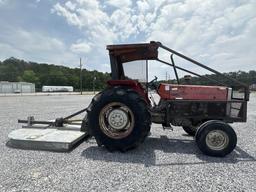 Massey Furfuson 383 Tractor and Rotary Cutter