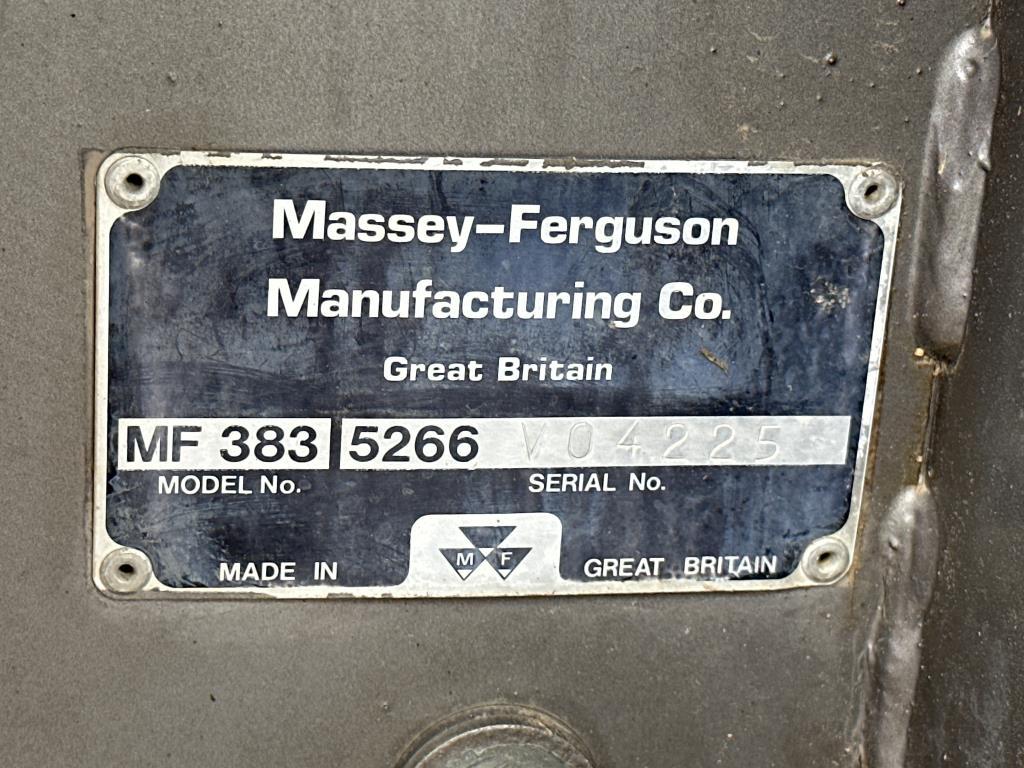 Massey Furfuson 383 Tractor and Rotary Cutter