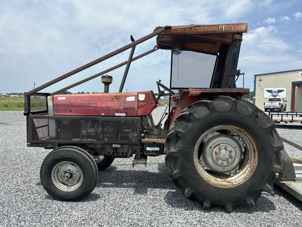 Massey Furfuson 383 Tractor and Rotary Cutter