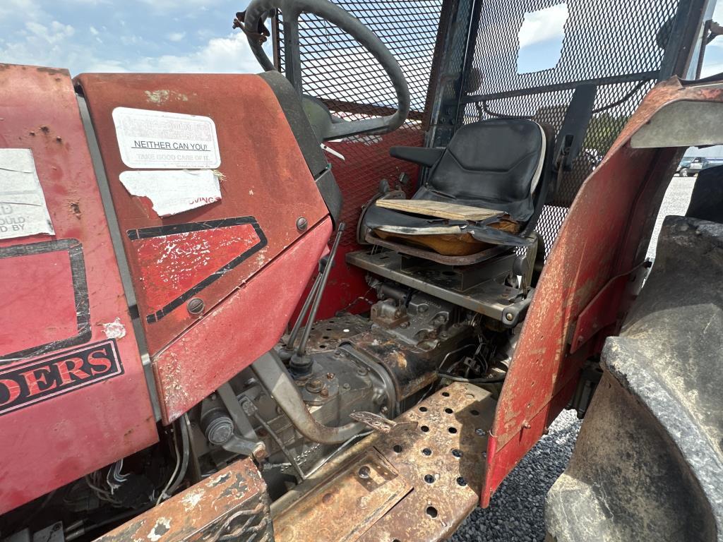 Massey Furfuson 383 Tractor and Rotary Cutter