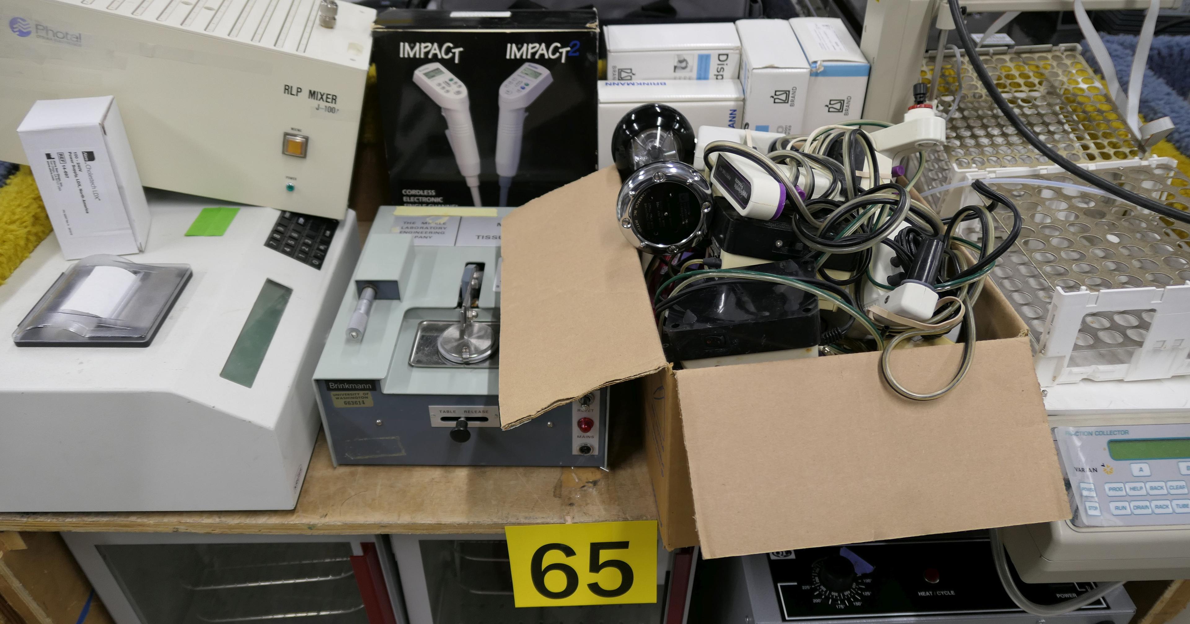 Misc. Lab Equipment: Items on Cart (Group A)