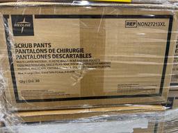 Healthcare Consumables Group J: Medline Disposable Scrub Pants. Items on Pallet.