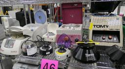 Centrifuges: Thermo, Beckman, Sorvall, & Others, Items on Cart
