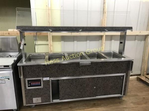 Vollrath Self Contained 5 bay non working table (no refrigeration and no electric)