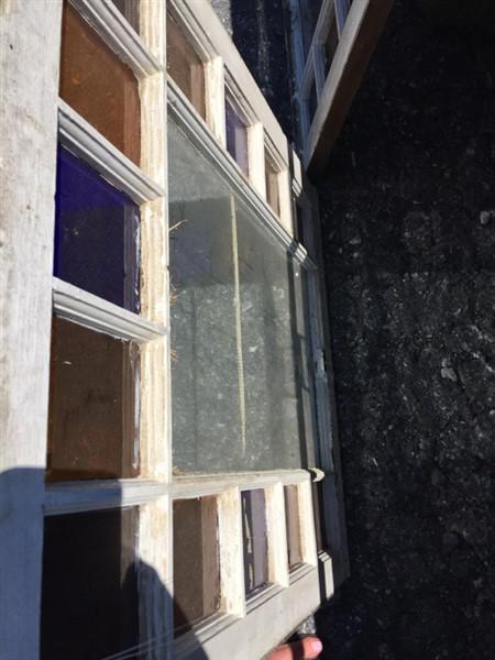 8 Pane Stained Glass Window