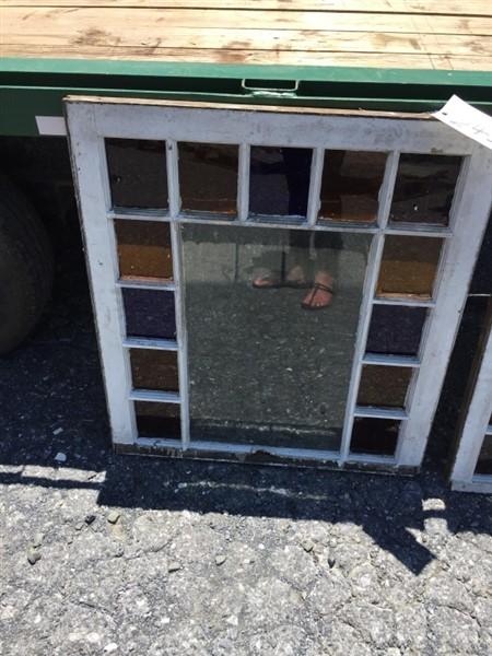 8 Pane Stained Glass Window