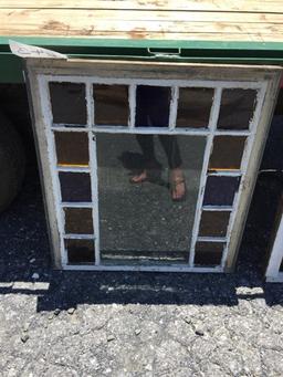 8 Pane Stained Glass Window