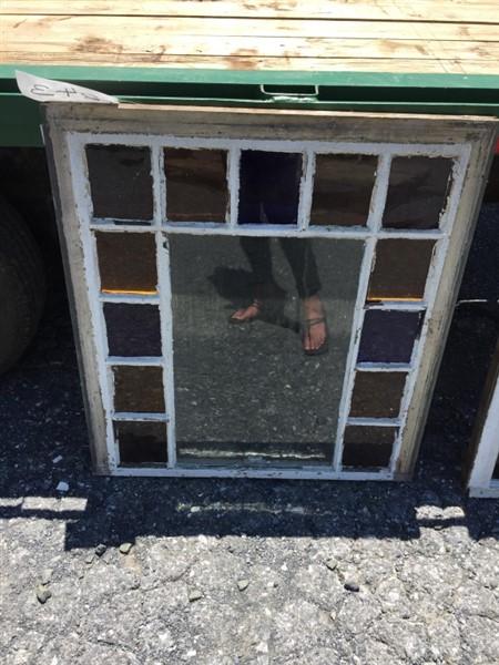 8 Pane Stained Glass Window