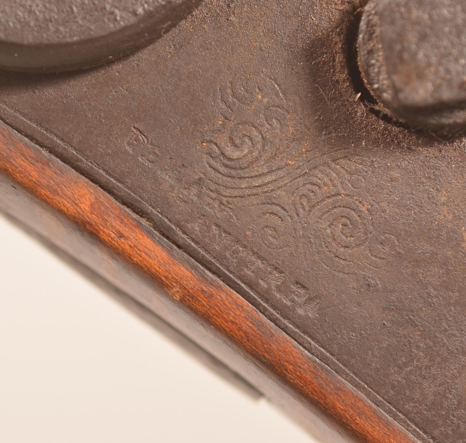 Signed Leman .44 cal. Full Stock Kentucky Rifle