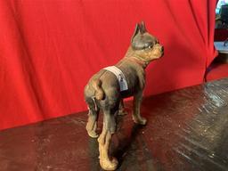 Right-Facing Cast Iron Boston Terrier Door Stop