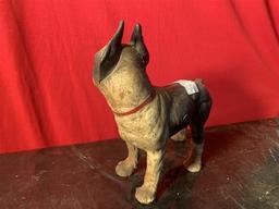 Right-Facing Cast Iron Boston Terrier Door Stop