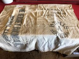 2- Hershey & Bemis Feed Bags