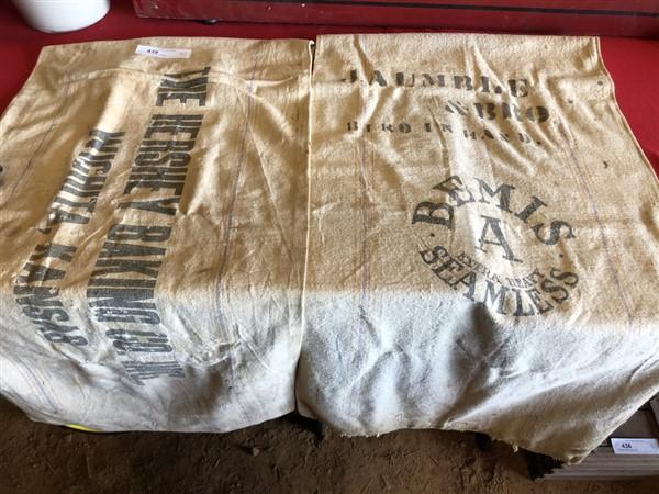 2- Hershey & Bemis Feed Bags