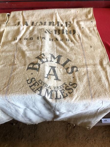 2- Hershey & Bemis Feed Bags