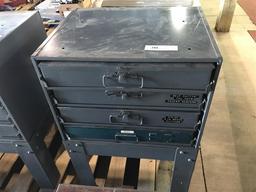4 Drawer Stackable Hardware Box on Legs