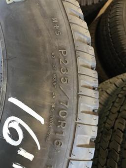 (4) 16" Mixed Brand Tires with Good Tread
