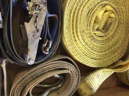 Tray- 4 Misc. Tow and Ratchet Straps