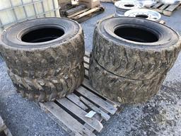 (4) Titan Skid Loader Tires