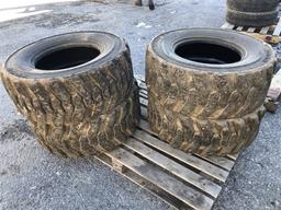 (4) Titan Skid Loader Tires