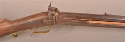 Unsigned Percussion O/U. 45 cal. 12ga. Shotgun