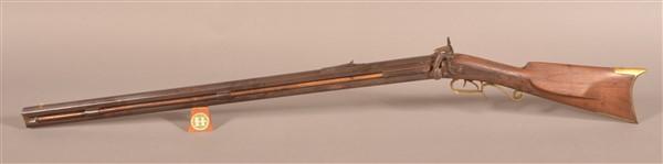 Unsigned Percussion O/U. 45 cal. 12ga. Shotgun